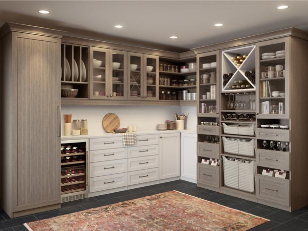 kitchen pantry cabinets & organization ideas - california closets