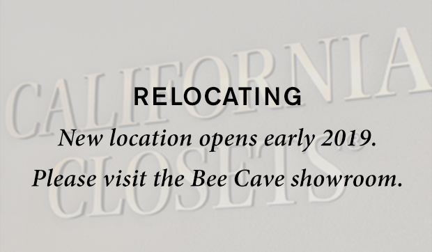 Relocating New location opens early 2019 Please Visit The Austin Bee Cave Showroom