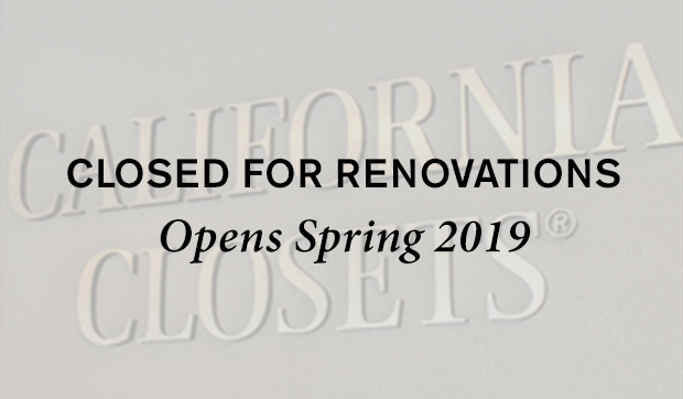 Closed For Renovation opens Spring 2019