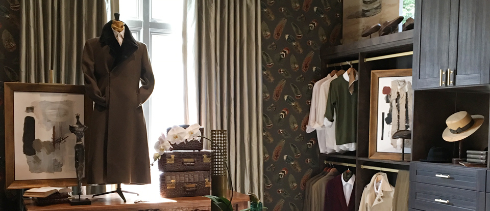 Le garderobe du gentleman – Entrevue avec Calais McGuinness de California Closets, à propos du salon Southeastern Showhouse