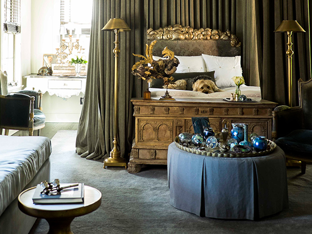 Susan Ferris Discusses Home Organization and Style | California Closets Bedroom and open closet with vanity for Susan Ferris' home discussion with California Closets