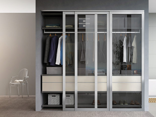 California Closets West Palm Beach - Reach-In Closet with Sliding Doors