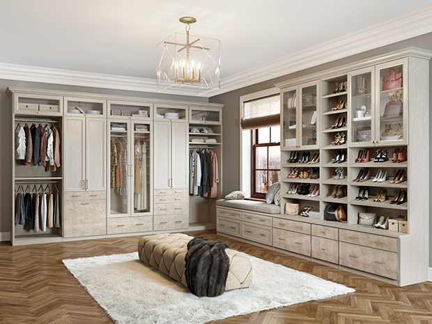 California Closets St. Louis - Walk-In Closet Shoe Storage