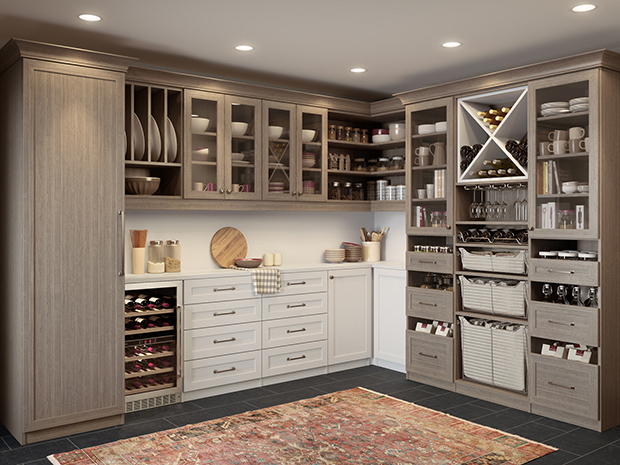 CUSTOM WALK IN PANTRY — R C CABINETS & CLOSETS , Sonoma Custom Cabinetry  and Closets