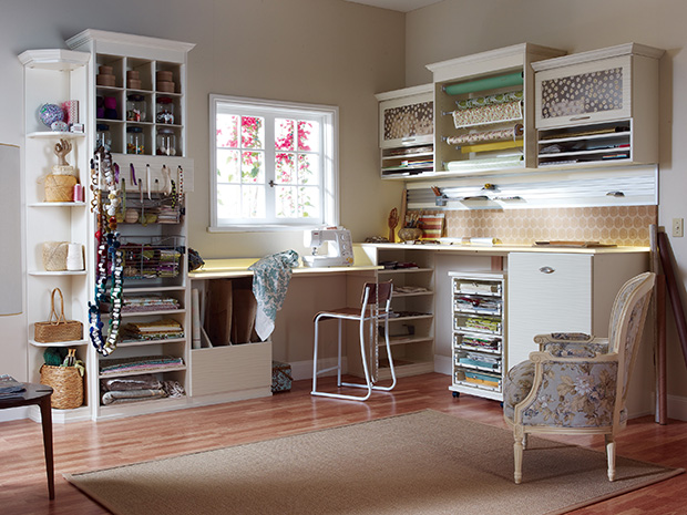 California Closets Anchorage: Scrapbooker's Craft Room with Wall Storage