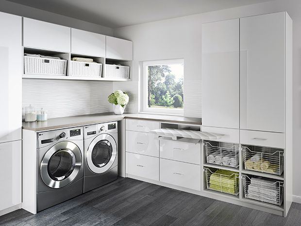 California Closets New Hampshire - Laundry Room Storage System