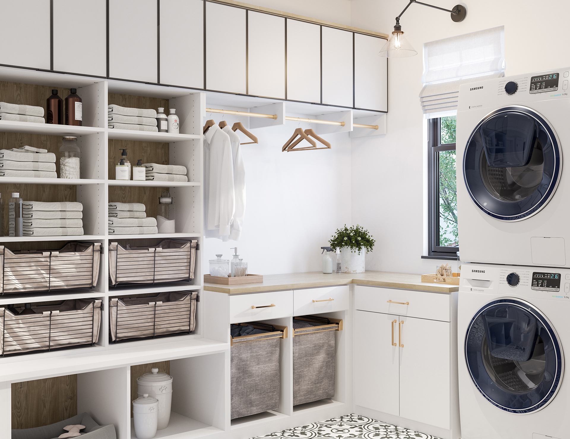 Laundry Room Shelving Ideas For Small Space