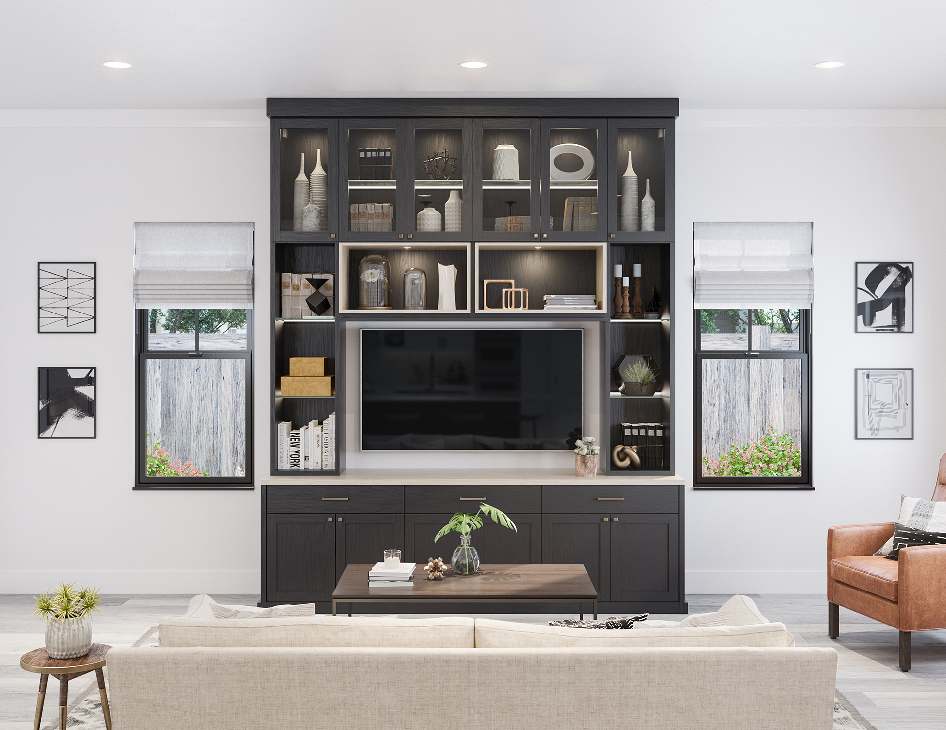 Built-in Entertainment Centers & Media Cabinets ...